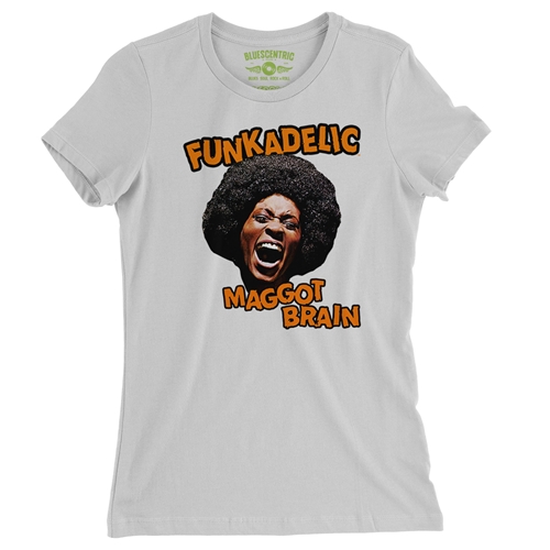 Orange Funkadelic Maggot Brain Ladies T Shirt - Relaxed Fit - ladieswhite