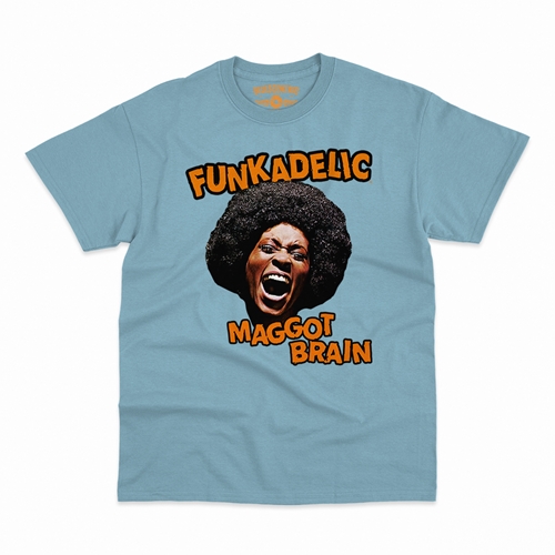 Orange Funkadelic Maggot Brain T-Shirt - Classic Heavy Cotton - classiclightblue