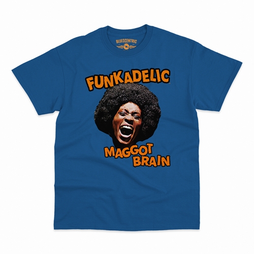 Orange Funkadelic Maggot Brain T-Shirt - Classic Heavy Cotton - classicroyalblue