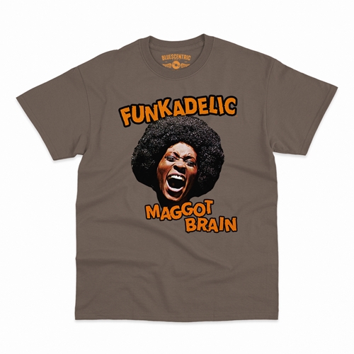 Orange Funkadelic Maggot Brain T-Shirt - Classic Heavy Cotton - classictaupe