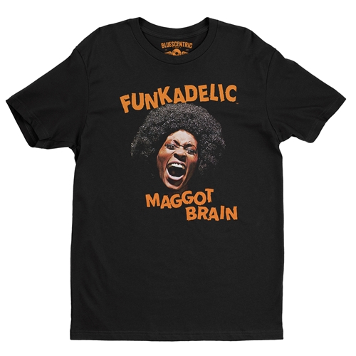 Orange Funkadelic Maggot Brain T-Shirt - Lightweight Vintage Style - vintageblack