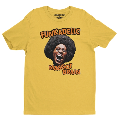 Orange Funkadelic Maggot Brain T-Shirt - Lightweight Vintage Style - vintagemaizeyellow