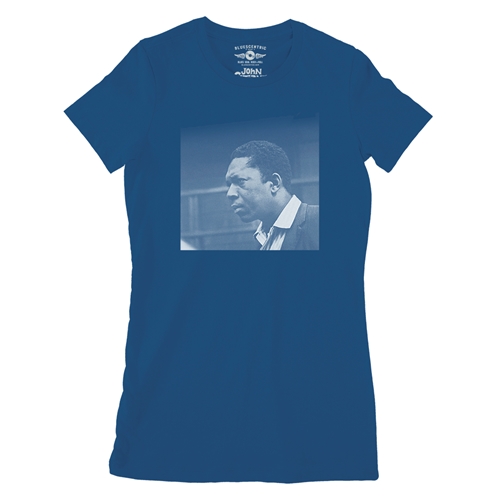 John Coltrane Photo Ladies T Shirt - Relaxed Fit - ladiesblue