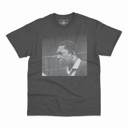 John Coltrane Photo T-Shirt - Classic Heavy Cotton - classicheathergrey