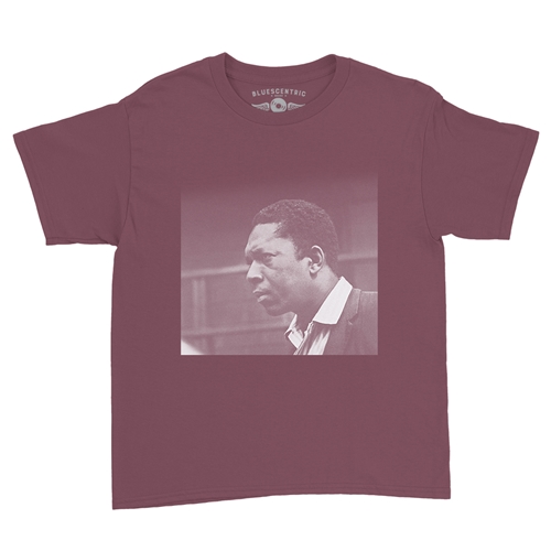 John Coltrane Photo Youth T-Shirt - Lightweight Vintage Children & Toddlers - youthheathermaroon