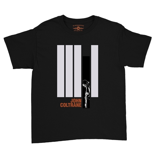 Black and White John Coltrane Youth T-Shirt - Lightweight Vintage Children & Toddlers - youthblack