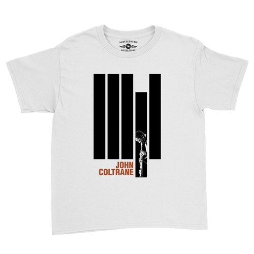 Black and White John Coltrane Youth T-Shirt - Lightweight Vintage Children & Toddlers - youthwhite