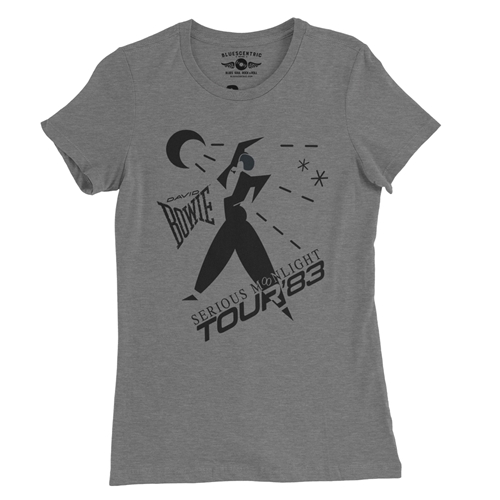 David Bowie Tour Ladies T Shirt - Relaxed Fit - ladiesdeepheather