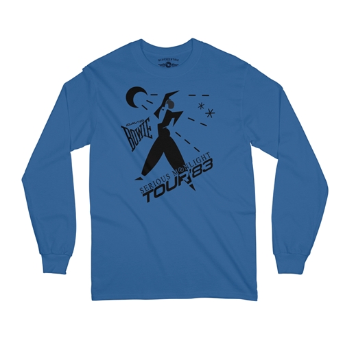 David Bowie Tour Long Sleeve T-Shirt - longsleeveblue