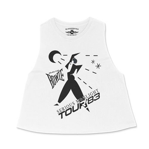 David Bowie Tour Racerback Crop Top - Women