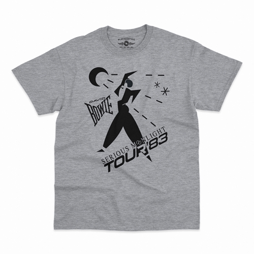 David Bowie Tour T-Shirt - Classic Heavy Cotton - classicathleticheather