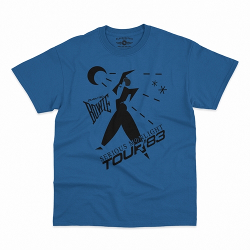 David Bowie Tour T-Shirt - Classic Heavy Cotton - classicroyalblue