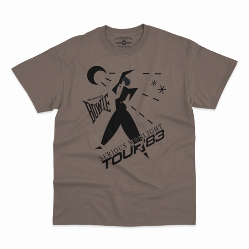 David Bowie Tour T-Shirt - Classic Heavy Cotton - classictaupe