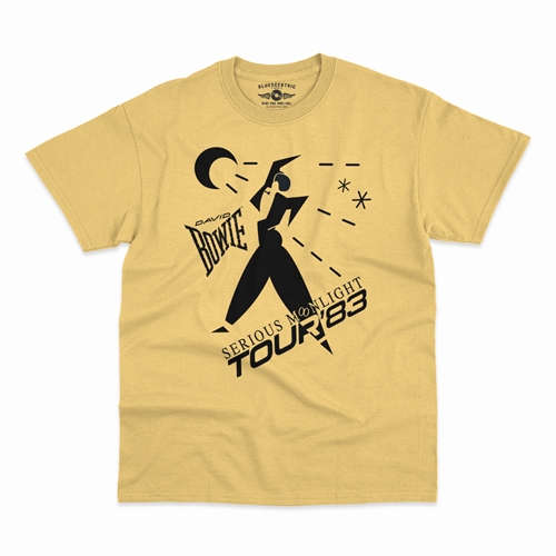 David Bowie Tour T-Shirt - Classic Heavy Cotton - classicyellow