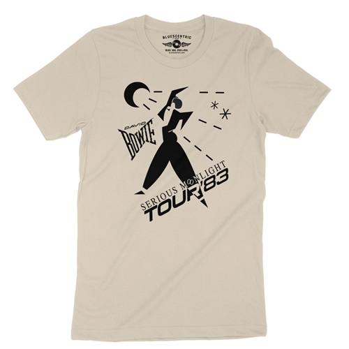 David Bowie Tour T-Shirt - Lightweight Vintage Style - vintagecream