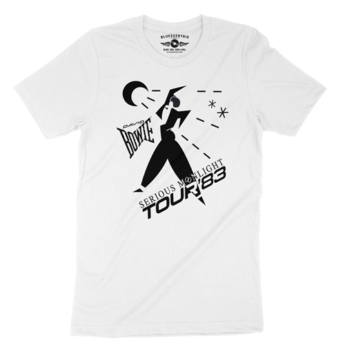 David Bowie Tour T-Shirt - Lightweight Vintage Style - vintagewhite