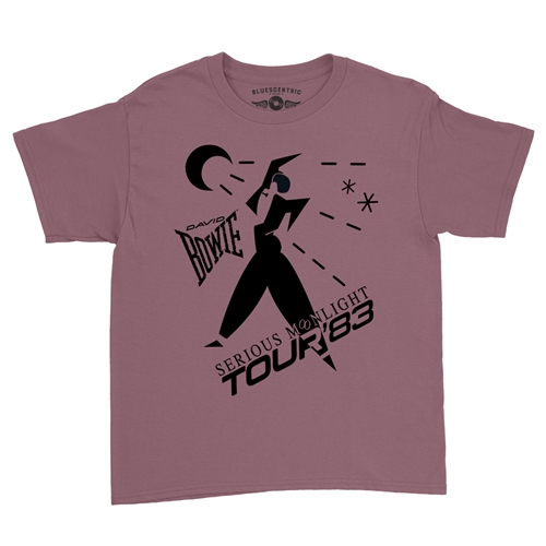 David Bowie Tour Youth T-Shirt - Lightweight Vintage Children & Toddlers - youthheathermaroon