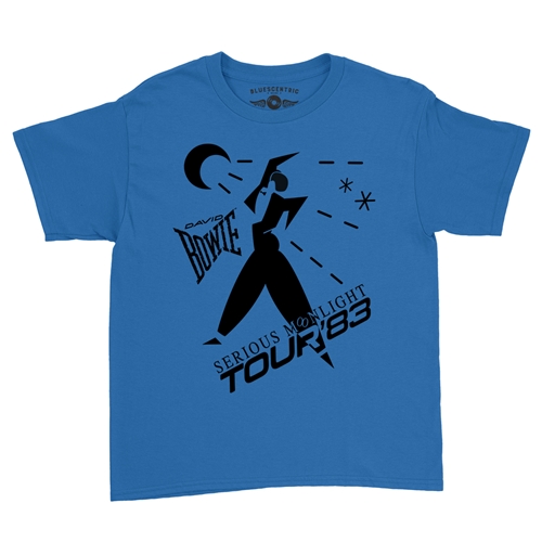 David Bowie Tour Youth T-Shirt - Lightweight Vintage Children & Toddlers - youthroyalblue