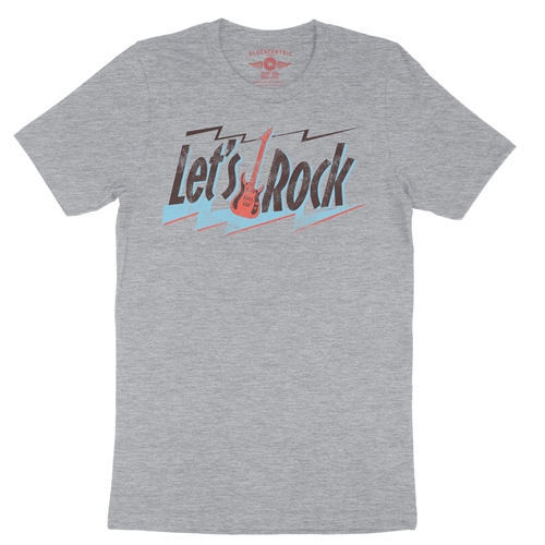 Lets Rock T-Shirt - Lightweight Vintage Style - vintageathleticheather