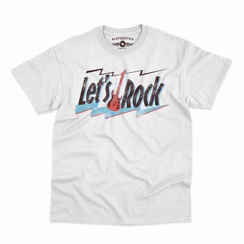 Lets Rock T-Shirt - Classic Heavy Cotton - classicwhite