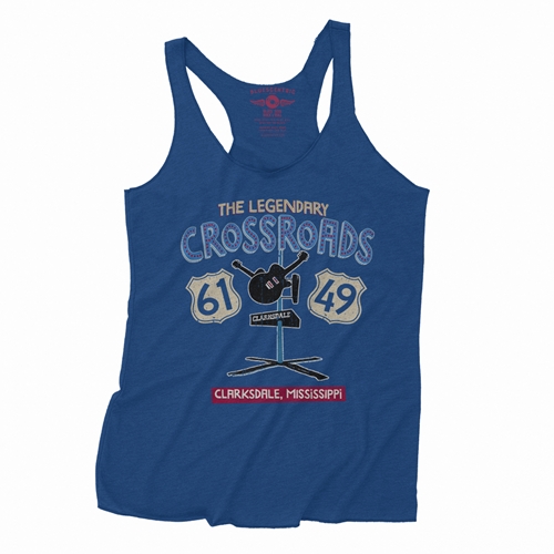 61 & 49 Crossroads Blues Racerback Tank - Women