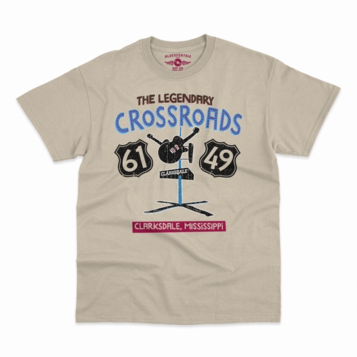 61 & 49 Crossroads Blues T-Shirt - Classic Heavy Cotton - classicsand