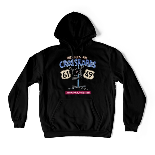 61 & 49 Crossroads Blues Pullover Jacket - hoodieblack