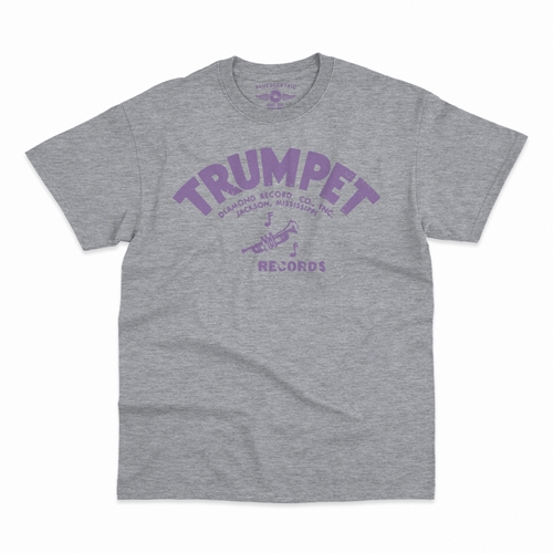 Distressed Trumpet Records T-Shirt - Classic Heavy Cotton - classicathleticheather