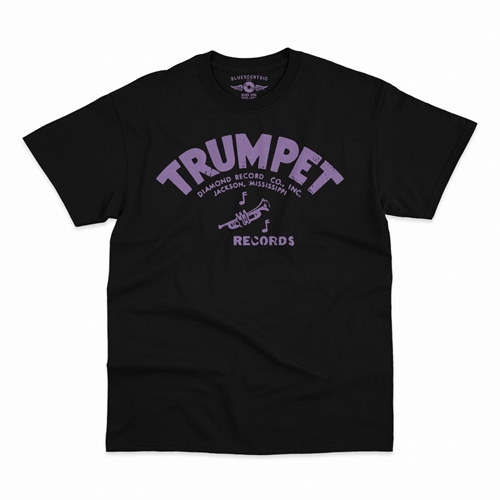 Distressed Trumpet Records T-Shirt - Classic Heavy Cotton - classicblack