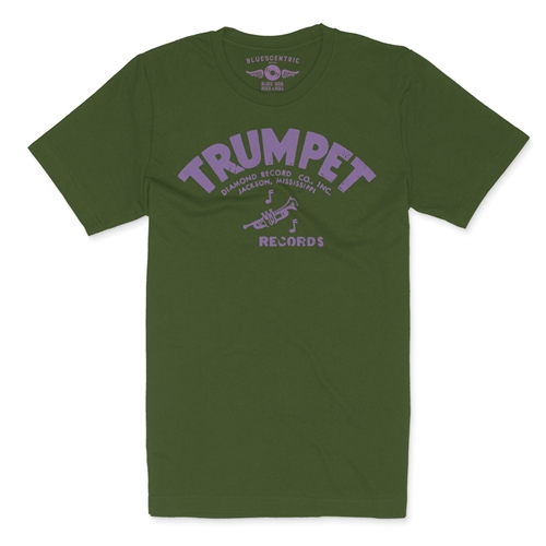 Distressed Trumpet Records T-Shirt - Lightweight Vintage Style - vintageolive