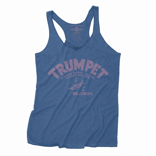 Distressed Trumpet Records Racerback Tank - Women