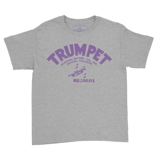 Distressed Trumpet Records Youth T-Shirt - Lightweight Vintage Children & Toddlers - youthheatherathletic