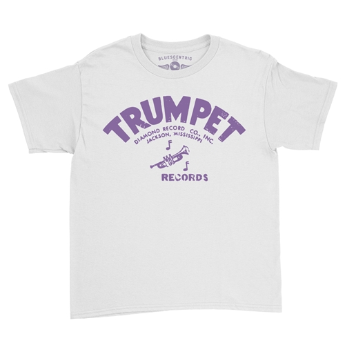 Distressed Trumpet Records Youth T-Shirt - Lightweight Vintage Children & Toddlers - youthwhite