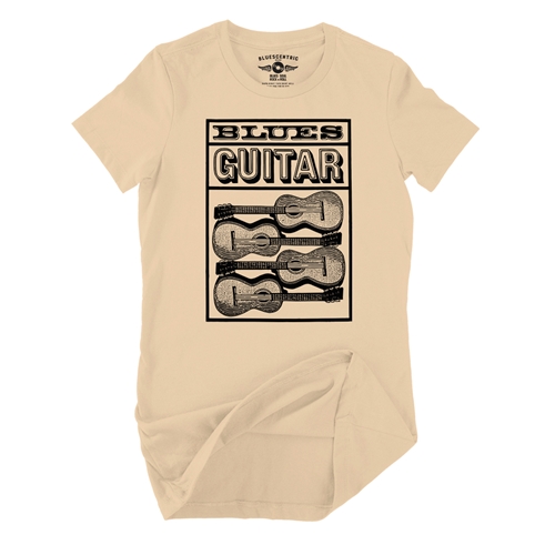 Blues Guitar Ladies T Shirt - Relaxed Fit - ladiessanddune