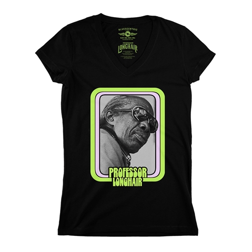 Graphic Professor Longhair V-Neck T Shirt - Women