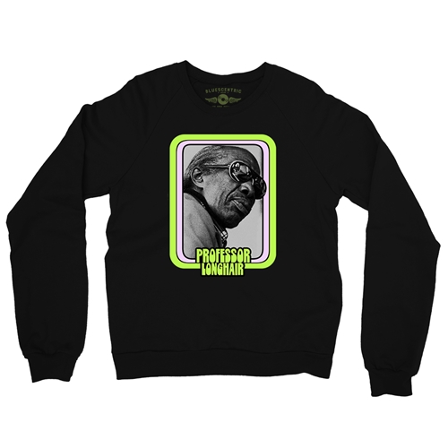 Graphic Professor Longhair Crewneck Sweater - crewneckblack