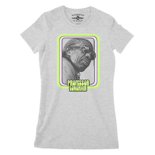 Graphic Professor Longhair Ladies T Shirt - Relaxed Fit - ladiesathleticheather