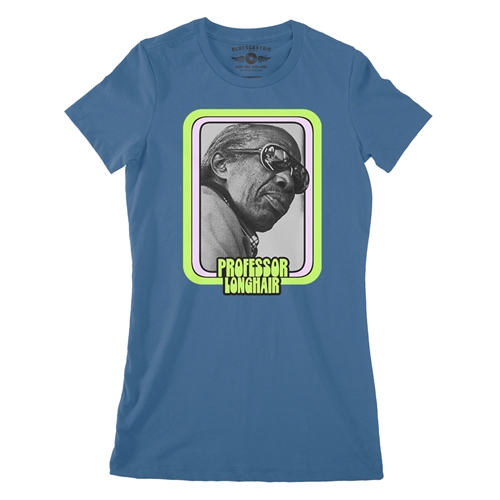 Graphic Professor Longhair Ladies T Shirt - Relaxed Fit - ladiesblue