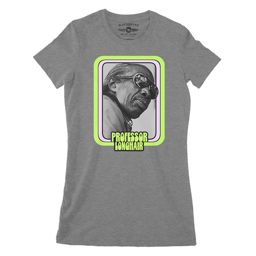 Graphic Professor Longhair Ladies T Shirt - Relaxed Fit - ladiesdeepheather