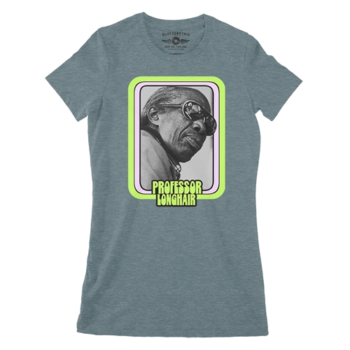 Graphic Professor Longhair Ladies T Shirt - Relaxed Fit - ladiesheatherdeepteal