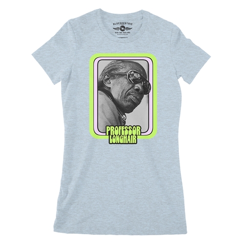 Graphic Professor Longhair Ladies T Shirt - Relaxed Fit - ladiesheatherprismblue