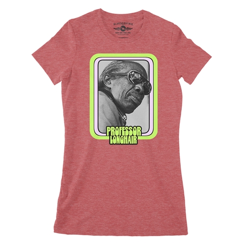 Graphic Professor Longhair Ladies T Shirt - Relaxed Fit - ladiesheatherred