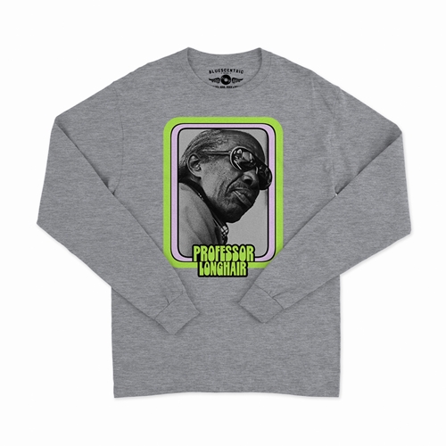 Graphic Professor Longhair Long Sleeve T-Shirt - longsleeveathleticheather