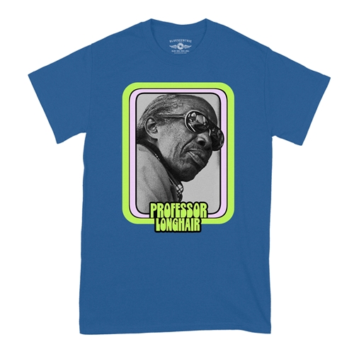 Graphic Professor Longhair T-Shirt - Classic Heavy Cotton - classicroyalblue