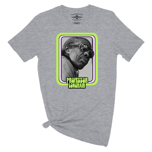 Graphic Professor Longhair T-Shirt - Lightweight Vintage Style - vintageathleticheather