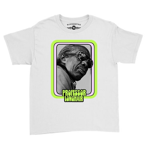 Graphic Professor Longhair Youth T-Shirt - Lightweight Vintage Children & Toddlers - youthwhite