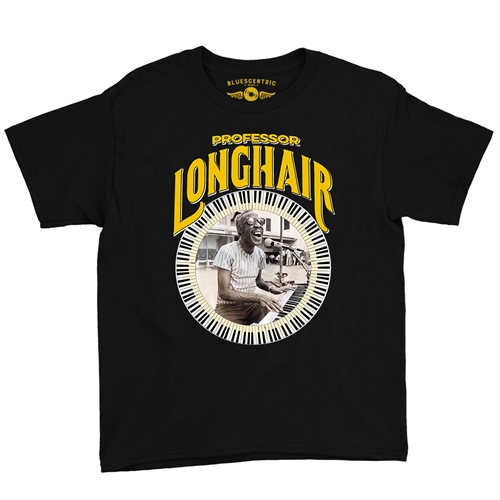 Professor Longhair Piano Youth T-Shirt - Lightweight Vintage Children & Toddlers - youthblack