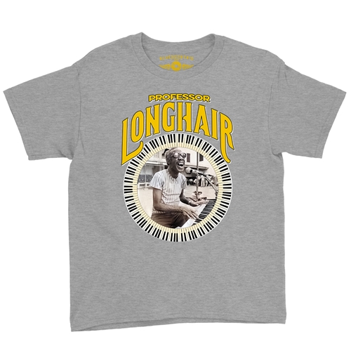 Professor Longhair Piano Youth T-Shirt - Lightweight Vintage Children & Toddlers - youthheatherathletic