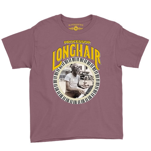 Professor Longhair Piano Youth T-Shirt - Lightweight Vintage Children & Toddlers - youthheathermaroon