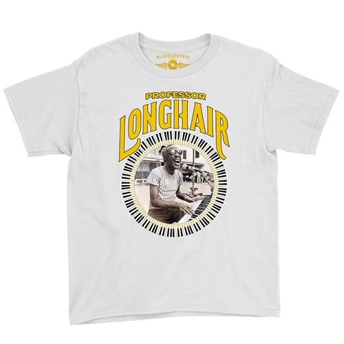 Professor Longhair Piano Youth T-Shirt - Lightweight Vintage Children & Toddlers - youthwhite